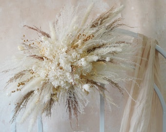 Arch Backdrop Decor,Pampas Grass Gold arch arrangement,Wedding Backdrop,Ceremony Arch Flower,Boho Wedding,Wedding Arch Flower,Rustic Wedding