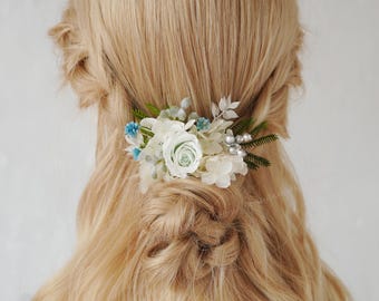 Romantic Flower Hair Comb,Bridal Comb,Dried flower hair Comb,Bridesmaids Hairpin,Bridal Comb,Wedding Comb,Bridal Hair Comb