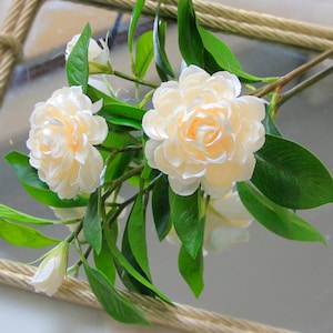 Realistic Camellia,Artificial Flower,Wedding/Home Decor,Table Decoration,DIY Bouquet,Wedding Bouquet,Wildflowers,Camellia,White Shrub Flower