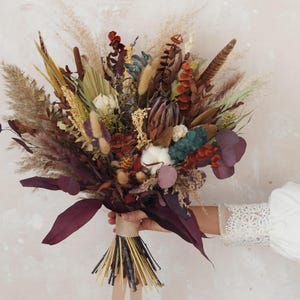 Brown Bridal Bouquet,Neutral Bouquet,Wedding Bouquet,Bridal Bouquet,Boho Terracotta Bouquet,Rust Bridal Bouquet