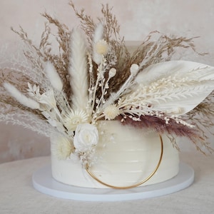 Rose blanche pour gâteau, décoration de gâteau fleurs roses, décoration de gâteau floral, décorations de fête, décoration de gâteau bricolage, décoration de la pampa, décoration de gâteau de mariage