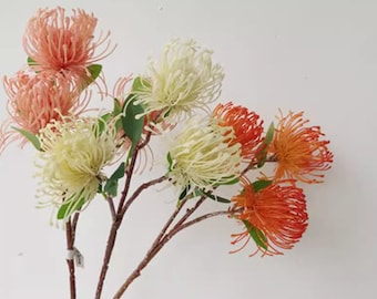 Fiori di protea artificiali/Fiori di protea/Fiori di seta/Decorazione di nozze/Fiori artificiali realistici/Bouquet di protea artificiale