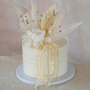 White Cake Topper,Rose Cake Topper,Wedding Cake Topper,Handmade Cake Topper,Cake Decor,DIY Topper,Floral Cake Topper,Party Topper