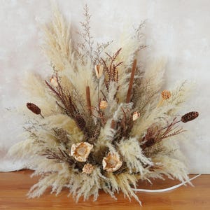 Wedding Aisle Decor,Vertical Arch Flower,Boho Wedding Arch,Wedding Centerpiece,Pampas Grass Arch Arrangement,Ceremony Arch Flowers