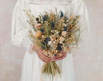 Dried Flower Bouquet,Bridal Natural Bouquet,Wedding Bouquet,Bridal Bouquet,Bridesmaid Bouquet,Boho wedding,Handmade Bouquet