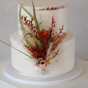 Eucalyptus Cake Topper,Burnt Cake Decor,Floral Cake Topper,Party Topper,DIY Cake Topper,Dried Flower Topper,Wedding Cake Topper