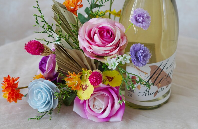 Wine Bottle Bouquet,gift for Wine Lover,wedding Gift,party Gift,wine