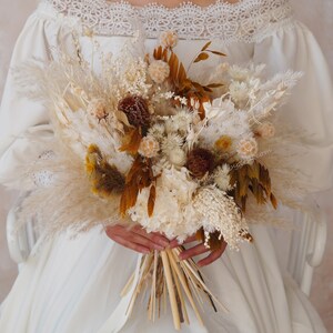 Rust Bridal Bouquet,Boho bridal Bouquet,Wedding Bouquet,Bridal Bouquet,Wedding arrangement,Pampas grass Wedding,Bridesmsids Bouquet