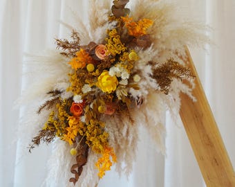 Wedding Arch Flowers,Arch Decor Flowers,Wedding Decoration,Pampas Grass Arch Arrangement,Wedding Arch Decor,Wedding Decor