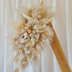 Sola flowers Arch Flowers,Cream Arch Flowers,Wedding Decoration,Pampas Grass Arch Arrangement,Wedding Arch Decor,Wedding Centerpiece
