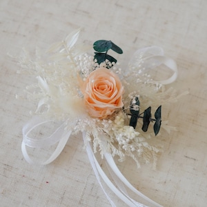 Champagne Rose Corsages,Bride Wedding Wrist Corsages,Bridesmaid Corsages,Boho Corsages,Eucalyptus Wedding Corsages,Mother Corsages