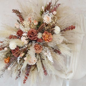 Terracotta Arch Wedding Backdrop,Silk Flower Arch Flowers,Pampas Grass Arch Arrangement,Ceremony Arch Flowers,Boho Wedding,Rustic Wedding