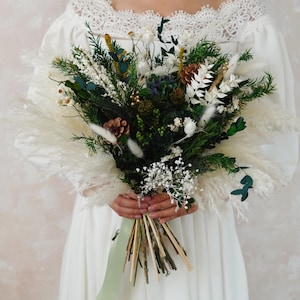 Woodland Bridal Bouquet,Boho Greenery Wedding bouquet,White and Green Wedding Bouquet,Greenery Bouquet,Bridal Bouquet,Boho Woodland Wedding