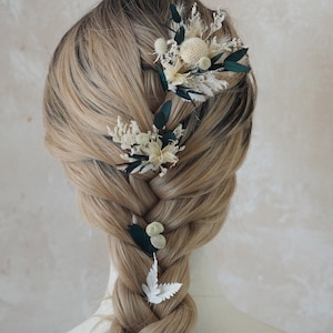 Wedding Hair accessories,Boho Bridal Hair Clip,Dried Flower Hair Pins,Eucalyptus Hair Sticks,Wedding Hair Clip,Floral Hair Pin,Hair Comb