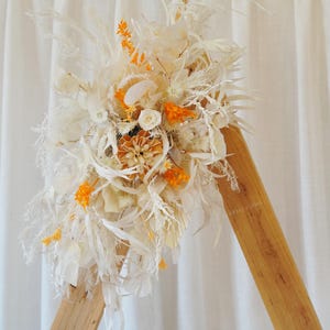 Yellow White Arch Flowers,Yellow Arch Flowers,Wedding Decoration,Pampas Grass Arch Arrangement,Wedding Arch Decor,Wedding Centerpiece