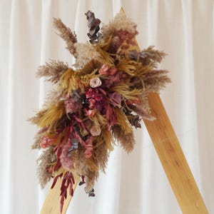 Brown Arch Flower,Pampas Grass Arch Arrangement,Ceremony Arch Flowers,Boho Wedding,Arch Flowers,Rustic Wedding,Arch Wedding Backdrop