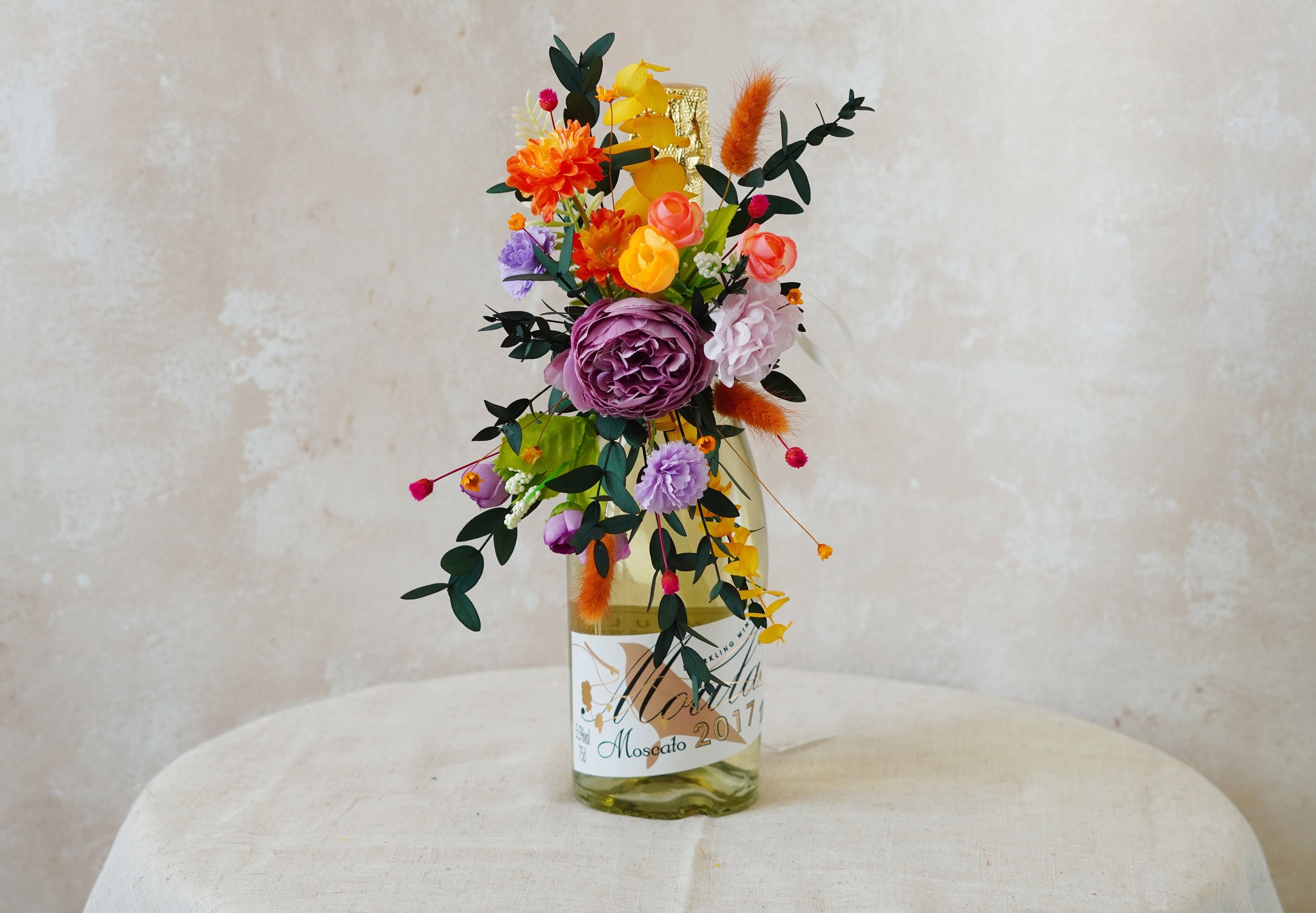 Wine Vase Flowers,wine Bottle Bouquet,gifts for Wine Lovers,wedding ...