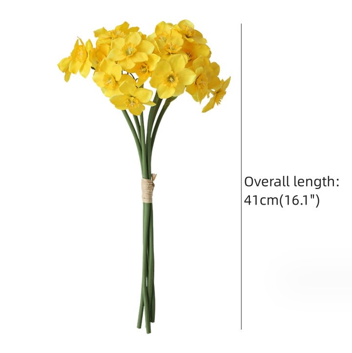 Artificial Daffodil Bouquet,artificial Daffodils,artificial Plant Stems ...