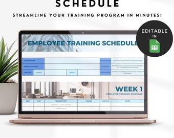 Calendrier de formation des employés, suivi de la formation des employés, modèle de gestion des ressources humaines, plan de développement des employés, planificateur de suivi de la formation du personnel