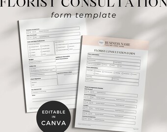 Intakeformulier bruiloft bloemist, consultatieformulier bloemist, bedrijfssjabloon bloemist Canva, boekingsformulier bloemist, bestelformulier bruiloftsbloem