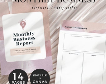 Monthly Report, Beauty Business Report Template, Project Management Status Report, Project Overview, Project Charter, Monthly Goal Tracker