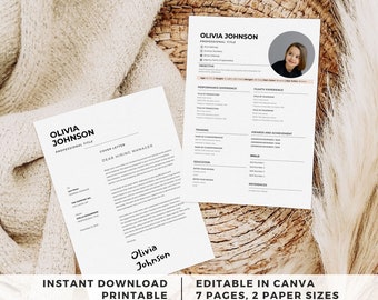 Child Actor Resume Template, Headshot Template, CV Template and Cover Letter, Acting Resume Template, Kid Model Comp Card, Reference Letter