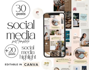 Book Review Template for Social media, Bookstagram Post Template, Bookstagram Highlight Story Cover, Social Media Template Bundle, Instagram