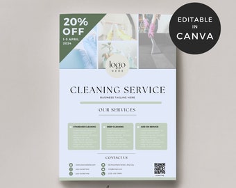 Spring Cleaning Flyers Templates, House Cleaning Flyer Template, Commercial Cleaning Business Flyer, Professional Cleaning Services Flyer