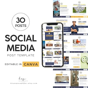 Construction Company Instagram Template, Home Builder Social Media Templates, Construction Social Media Posts, Contractor Social Media