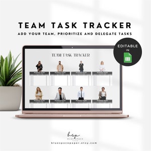 Teamtaaktracker, projectbeheersjabloon, prioriteitenmatrix, Google Spreadsheets teambeheer, bewerkbare takenlijst, spreadsheet takentracker