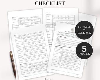 Move In Inspection Form, Rental Inspection Checklist, Property Management Template, Tenant Check In Template, Move Out Checklist for Tenant