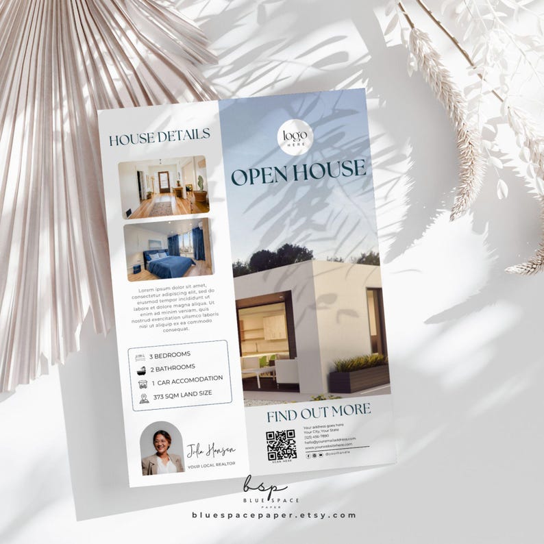 Commercial Real Estate Flyer Templates, Open House Flyer Template Canva ...