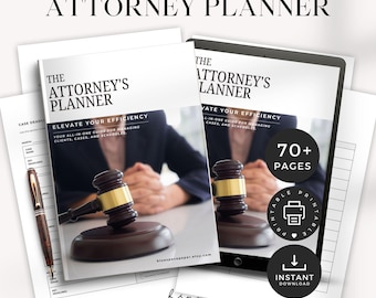 Attorney Planner, Legal Planner Goodnotes, Court Case Organizer, Law Firm Planner PDF, Case Management Tracking Digital, Paralegal Planner