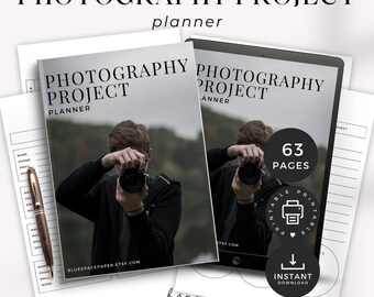 Photography Session Planner, Photography Project Planning Template, Photo Shoot Planner, Photographer Business Planner, Photography Workflow
