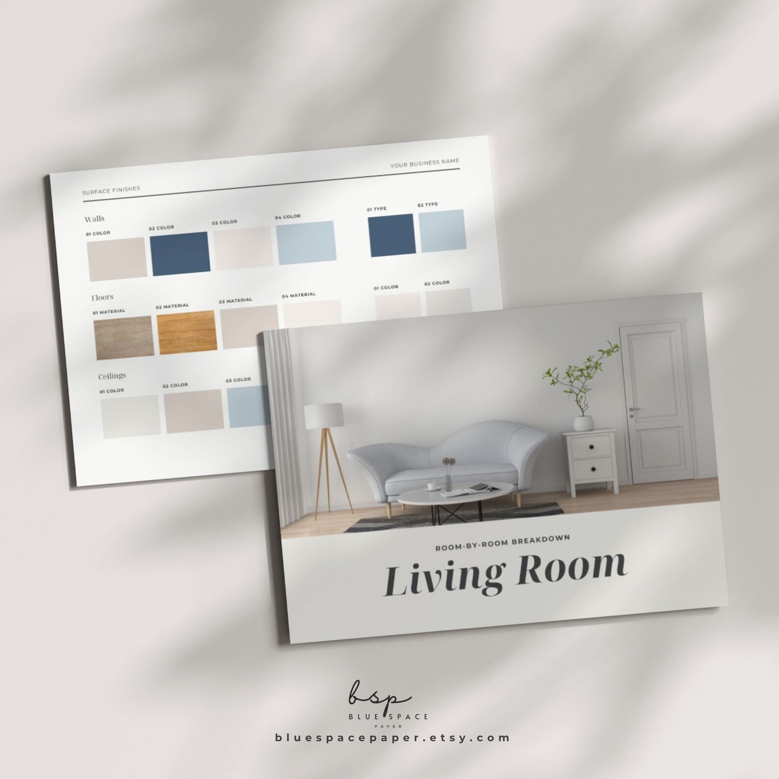 Interior Designer Finishes Template, Interior Design Presentation ...