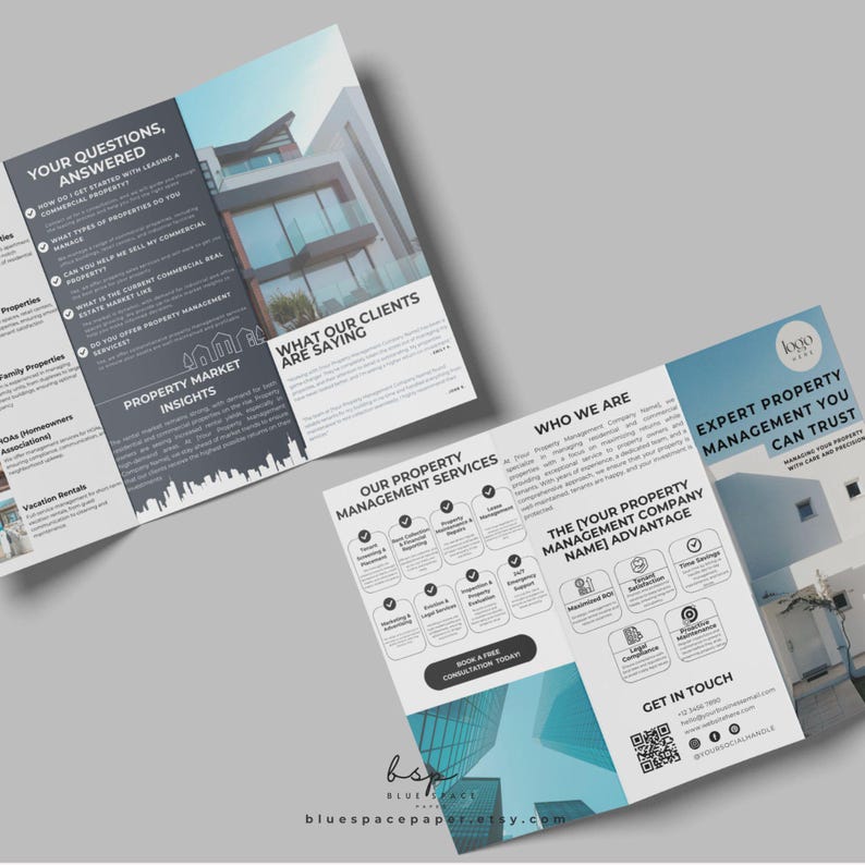 Property Management Brochure, Commercial Real Estate Brochure Template Property Management Brochure, Commercial Real Estate Brochure Template