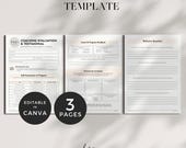 Coach Testimonial, Business Coaching Templates Canva, Life Coach Evaluation and Reflections Feedback Form, Client Feedback Survey Template