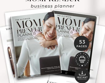Mompreneur planner, drukke moeder planner goodnotes, moeder baas planner printables, gids voor kleine bedrijven, drukke moeder organisatie, ondernemer