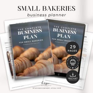 Hausbäckerei Businessplan, kleine Bäckerei Start-Up Budget Vorlage, Back Business Planer, Small Business Plan Goodnotes, Business Guide