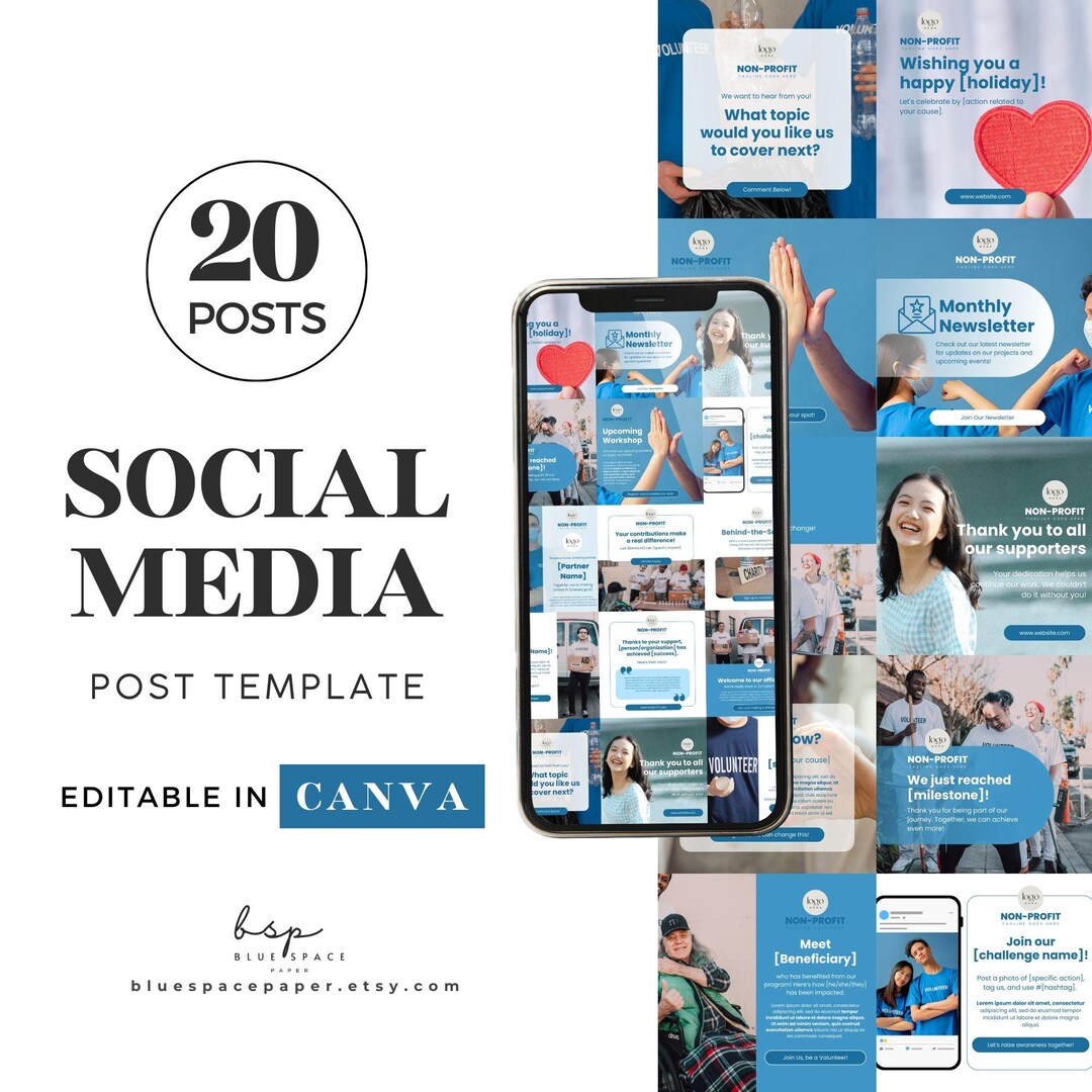 Curated visual reference: Gallery Detail: Non Profit Instagram Templates Nonprofit Social Media Posts Charity