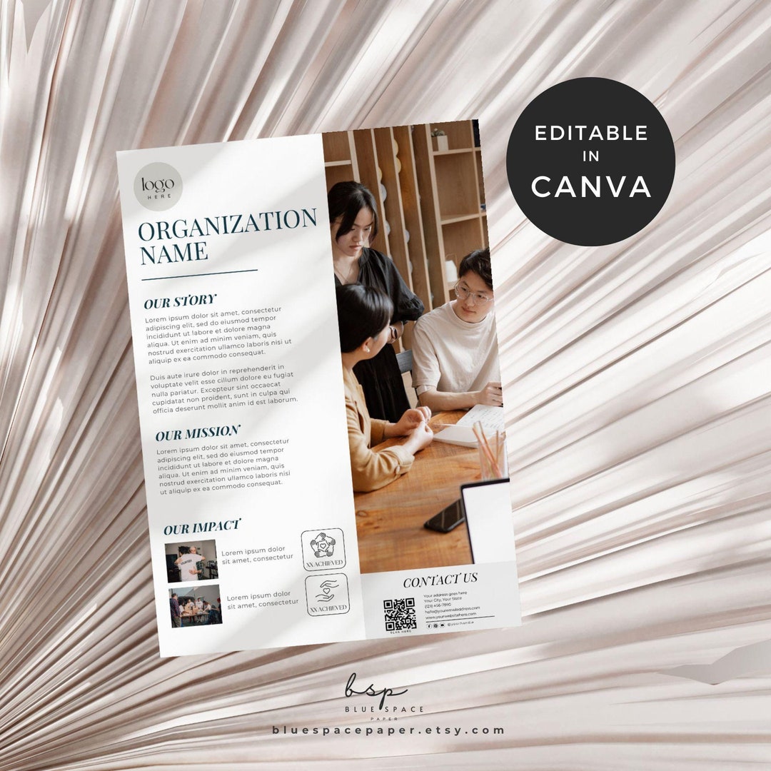 Non Profit Organization Canva Templates, Donation Flyer for Business ...