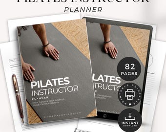 Pilates Instructor Planner Journal, Reformer Pilates Teacher Class Planner, Fitness Planner PDF Digital, Studio Workout Planner Goodnotes