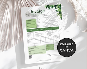 Sjabloon factuur gazononderhoud, zakelijke factuur gazononderhoud, factuur gazononderhoud, Canva-factuur, zakelijke factuur grasmaaien, schatting landschapsarchitectuur