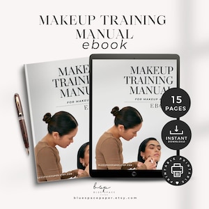 Makeup Artist Training Manual, Makeup Guide for Beginners, Makeup Course Manual, Makeup Ebook, MUA Manual, Makeup Training Course, MUA Book
