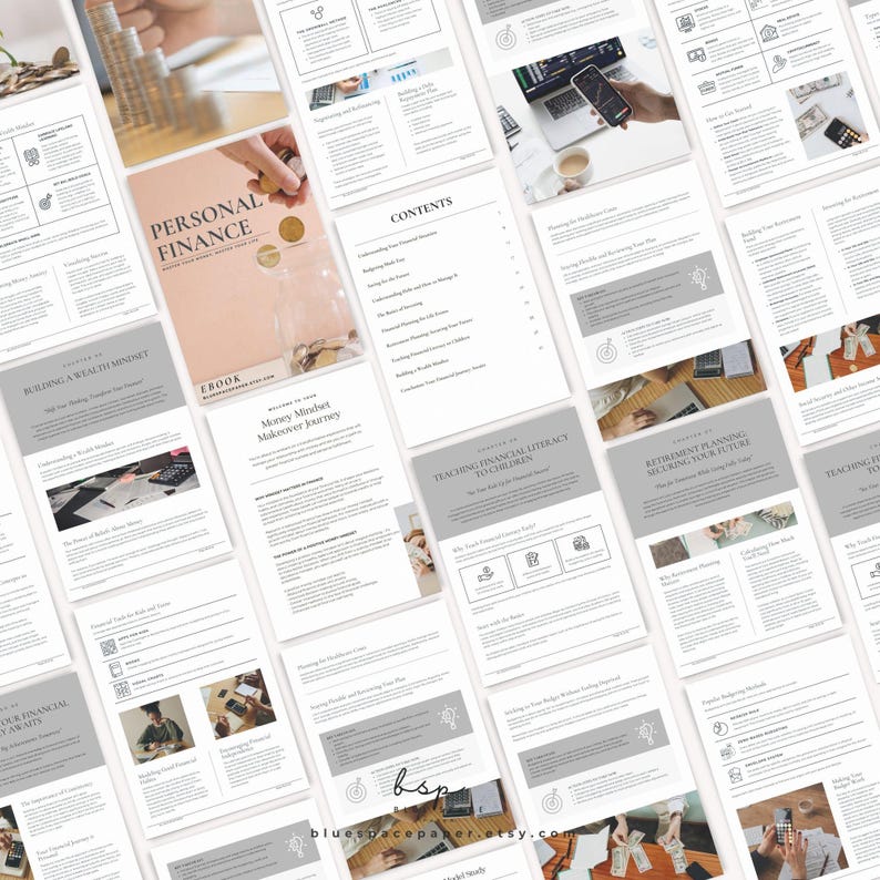 Digital Printable Personal Finance Ebook