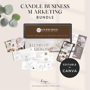 Instagram Marketing for Candle Business, Scented Candles Business Cards, Candle Business Bundle, Candle Business Flyer, Candle Marketing
