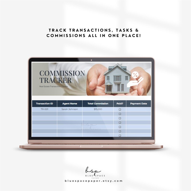 Real Estate Transaction Tracker Google, Property Agent Spreadsheet ...