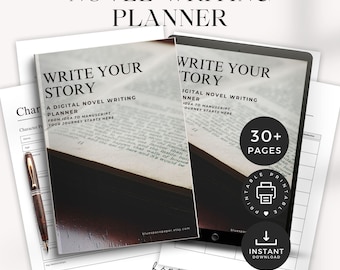 Novel Writing Planner Goodnotes, Novel Planner Workbook Digital Download, Novel Writing Workbook Planner for Author, Fantasy Worldbuilding