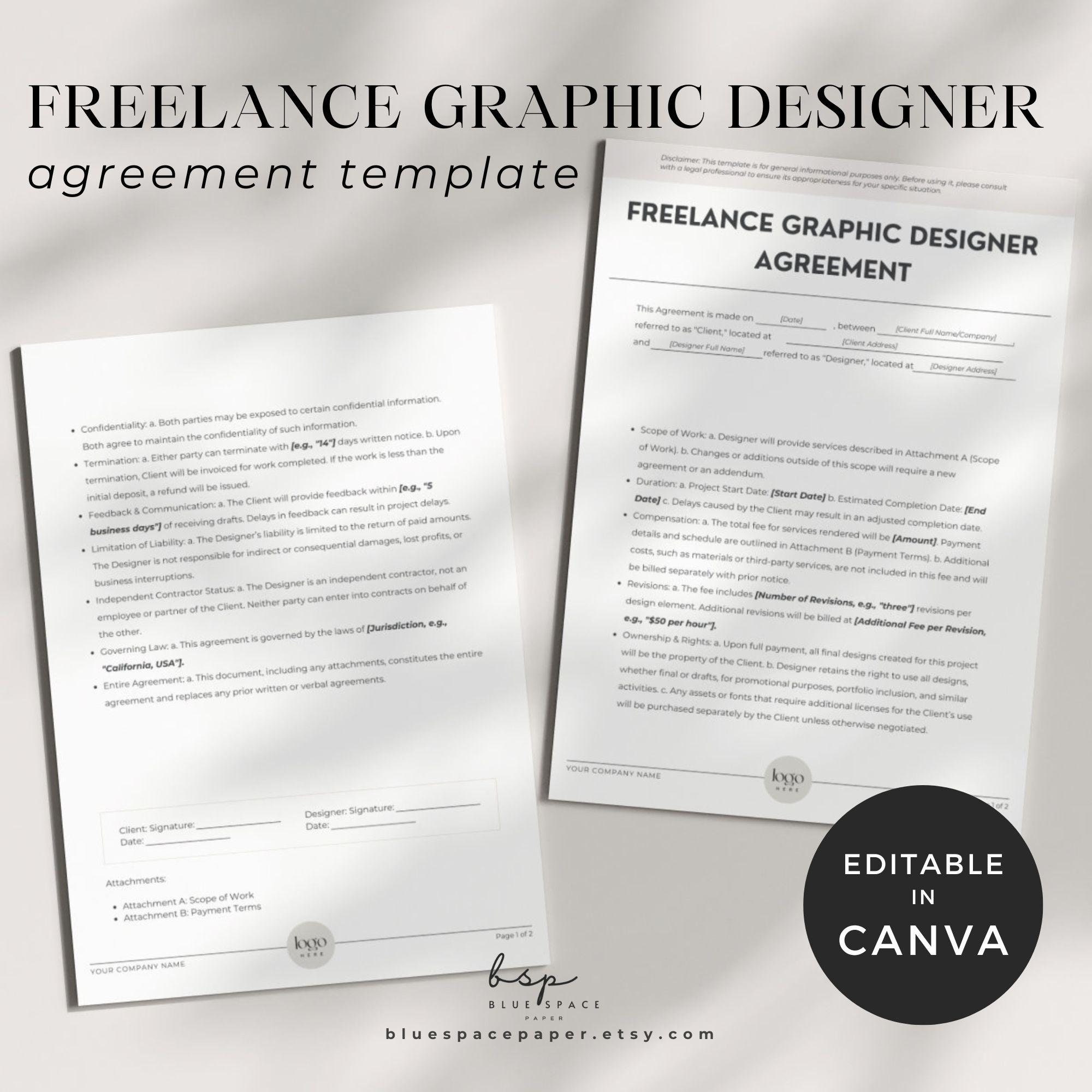 Freelance Graphic Designer Agreement, Graphic Design Services, Design ...