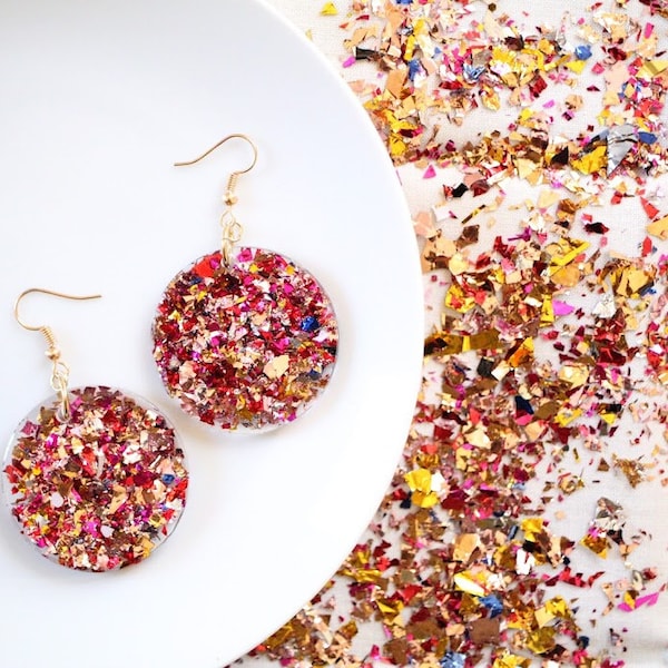 Confetti Earrings Etsy